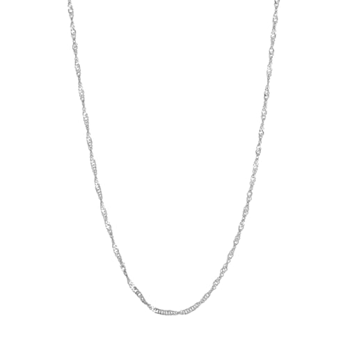 Chaîne Singapour 1,4 mm en argent pour sublimer vos tenues de tous les jours
