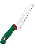 Sanelli Premana Professional Coltello Formaggio Zancato, Acciaio Inossidabile, Verde/Rosso, 31 x 3 x 7 cm