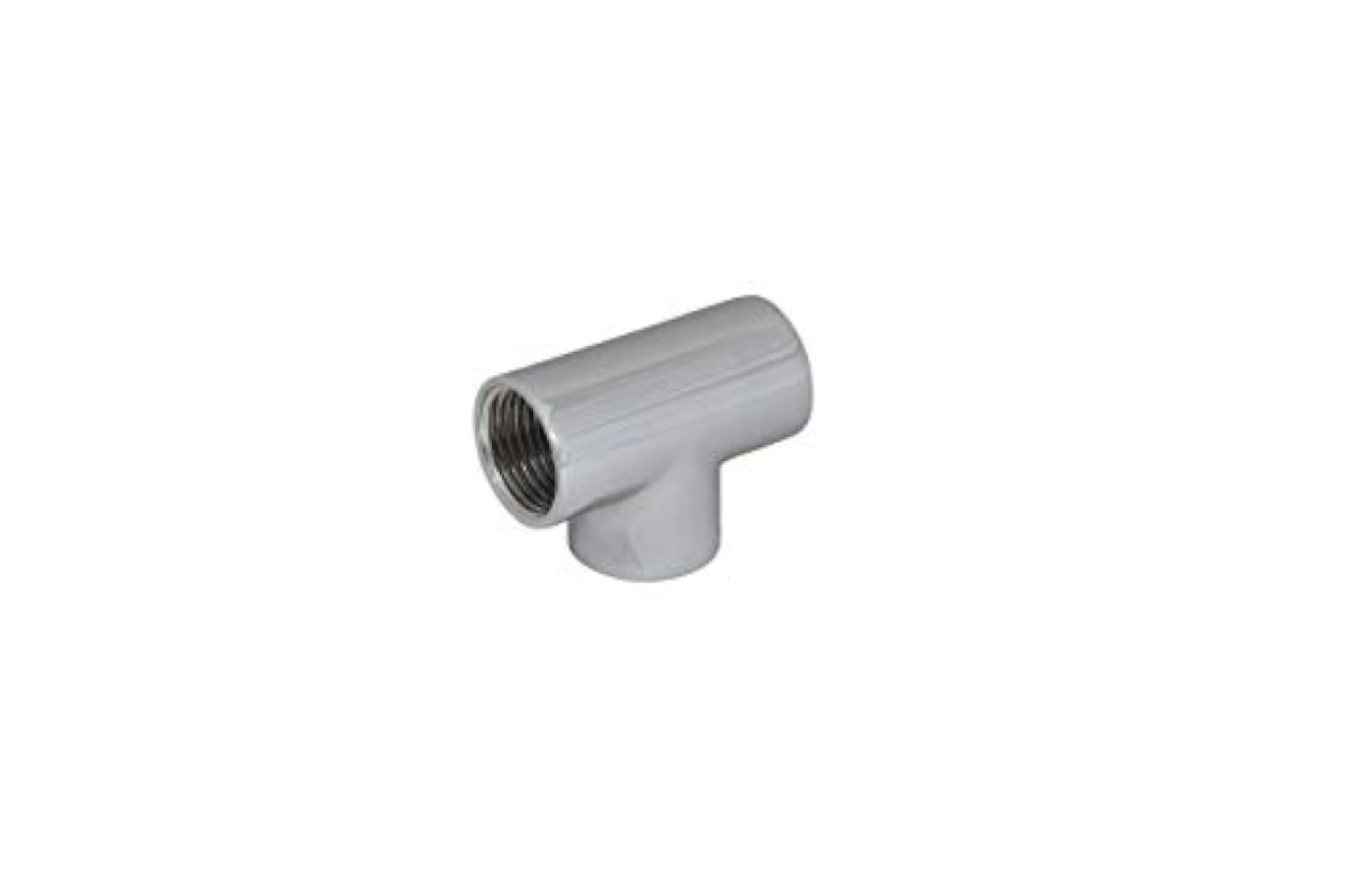 1/2-Inch Brass Tee Fitting Coupling