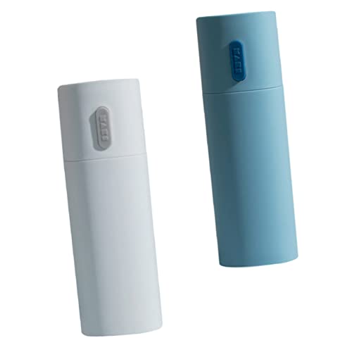 SOPOTUTU 2個大号 旅行用歯ブラシ 歯磨き粉収納ボックス ポータブル プラスチック製 カップ付 アウトドア キャンプ用 清潔に保デザイン