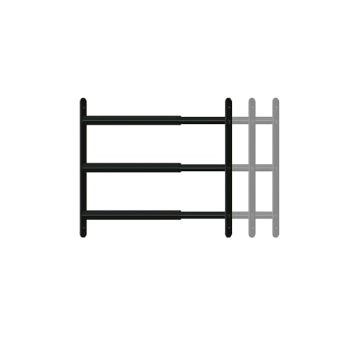 AFBAT GRILLE DE DEFENSE EXTENSIBLE 3 barreaux 48 à 90cm noir