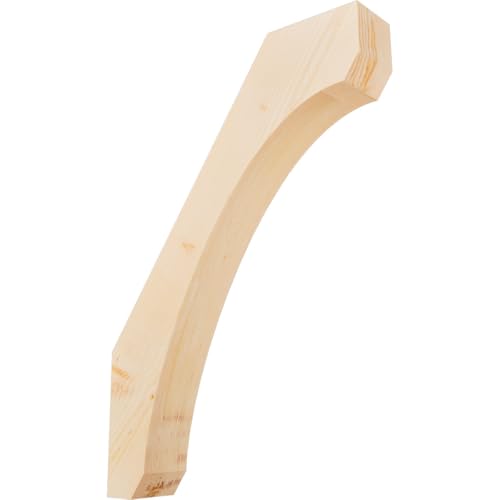 Ekena Millwork BRC06X28X40LEC00SDF 5 1/2"W x 28"D x 40"H Legacy Smooth Knee Brace, Douglas Fir