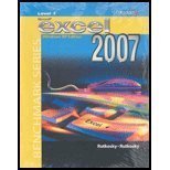Paperback Microsoft Excel 2007 Windows XP Level 1 - Text ONLY Book