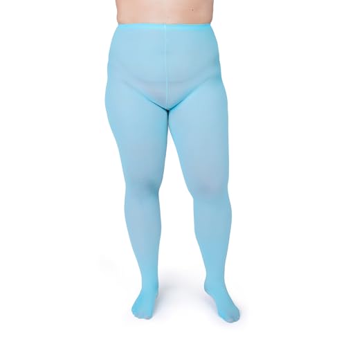 Image of Silky Toes Plus Size Tights for Women | 60D Soft Opaque Comfort Fit Pantyhose | Black or Colored 1-2 pairs | 1X-8X