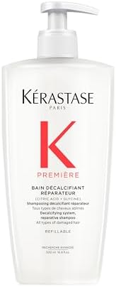 Kérastase Premiere Hair Repair Shampoo, For All Damaged Hair Types, Strengthens & Smoothes, With Citric Acid, Removes Buildup & Decalcifies