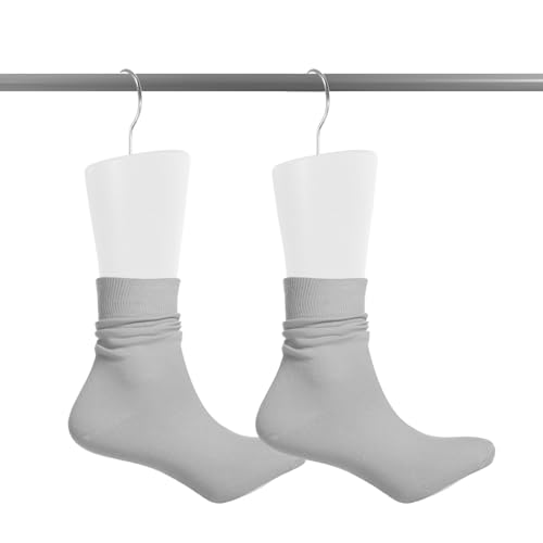 Pie maniquí plástico blanco para recrear looks de calcetines en vitrinas 4