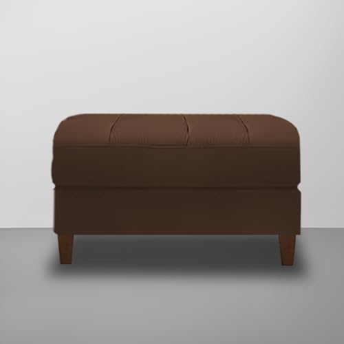 Image of Lezra RHS 4 Seater L Shape Sofa Set with Center Table for Living Room (Brown Fabric) Premium Fabric Sofa