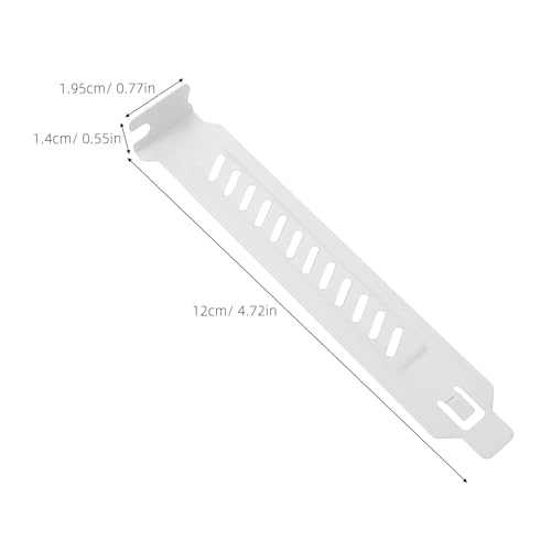 20 piezas Rejillas Ventiladas para Ranuras PCI - Placa de Expansión a Prueba de Polvo de 4.7" con Tornillos para Gabinetes de PC - Cubiertas de Aleación para Flujo de Aire - Accesorios para Gabinete de Computadora miniatura 5