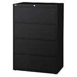 Lorell Fortress Lateral File, Black