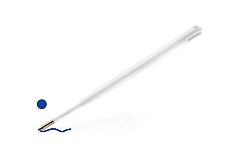 Paul Clover 5x Ballpoint Pen Standard Refills, Smooth Writing Medium Tip (Blue)