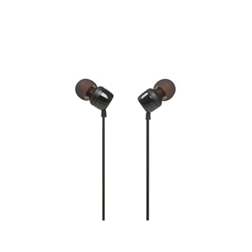 Fone de Ouvido JBL Tune 110 Intra-Auricular Preto - JBLT110BLKAM