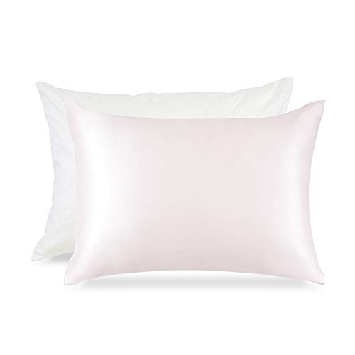 Seidenkissenbezug 100% Reiner natürlicher Maulbeerseide Unterseite von Baumwolle mit Reißverschluss 19 Momme Seiden- und Baumwollbett Kissenbezug mit verstecktem Reißverschluss 1 Stück 40x60cm - Image 7