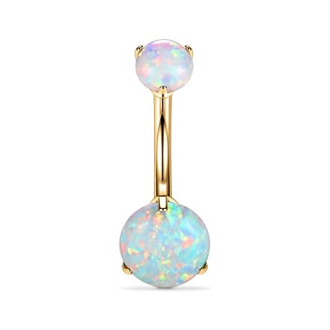 AROWRO Gold Titanium Belly Button Ring Cover