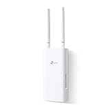 TP-Link Archer MR402-Outdoor 4G LTE WLAN Router, 4G bis zu 150 Mbps mit SIM Karte, WLAN bis zu 1200 Mbps, IP65 wetterfest, Plug & Play, Mast-/Wand-/Fenstermontage, bis zu 64 Geräte
