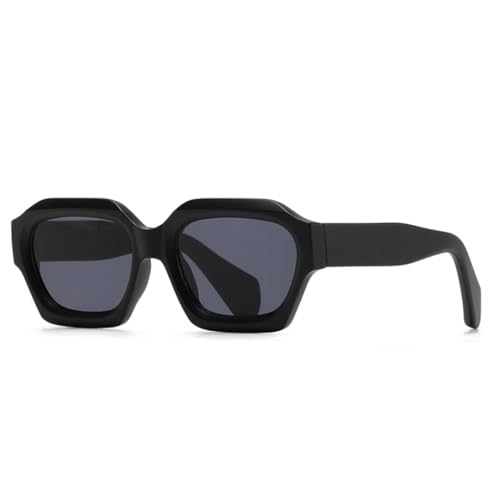 Lunettes de soleil de luxe vintage et irrégulières monture punk élégante