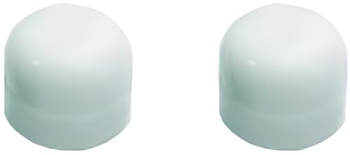 Lote de 2 topes para puerta autoadhesivos, de goma para suelo – Tope para puerta de goma, protector para suelo de goma, protector de apertura de puerta (blanco)