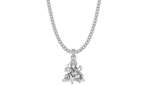 Pendentif en argent sterling médaillon de santé et richesse pour homme et femme