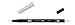 Produktbild Tombow ABT-N89-1P Fasermaler Dual Brush Pen mit zwei Spitzen, geblistert warm grau 1