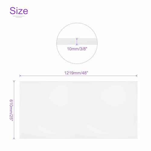 Image of DMiotech 24 x 48 x 3 /8 Inch Plastic UHMW Sheets, Ultra High Molecular Weight Polyethylene, Opaque White Polyethylene Board for Automotive, Chemical, Manufacturing, DIY Home Kitchen