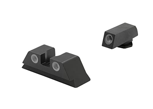 Meprolight Mepro Tru-Dot Fixed Tritium Day And Night Sights Compatible With Glock Standard Frames 17 19 20-25 28-35 37 39 42 43 48,Tritium Dots ,Orange Rear #TOP1