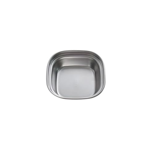 NiuLumea Set di piatti per salse in acciaio inox con scomparti divisi per condimenti, spezie, salse, ideale per barbecue, cucina, picnic, casa e ristorante (1 griglia, 2 griglie, 2 griglie rotonde,
