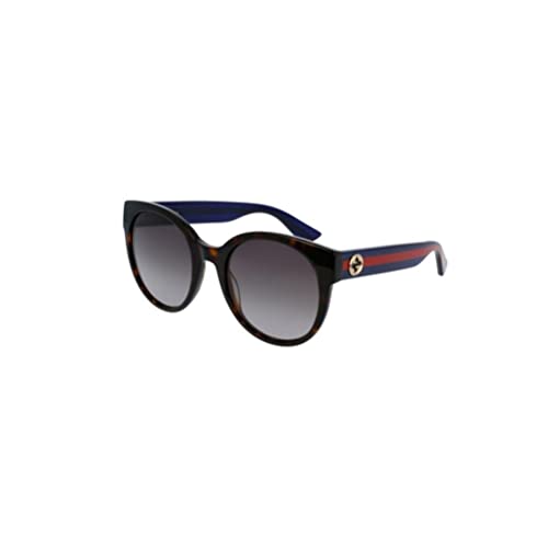 Gucci Gafas de sol para mujer (paquete de 1), Azul Habana/Marrón, 54mm
