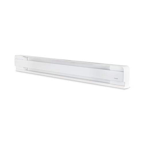 Stelpro Brava Electric Baseboard Heater &ndash; 1000W / 240V - 48' L x 5 7/8' H &ndash; Rounded Corners...