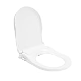 Sedile WC Doppio Ugello, Sedile WC Non Elettrico Bianco PP 3 Fori