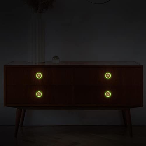 Bouton de commode fluorescent à motifs animaux colorés