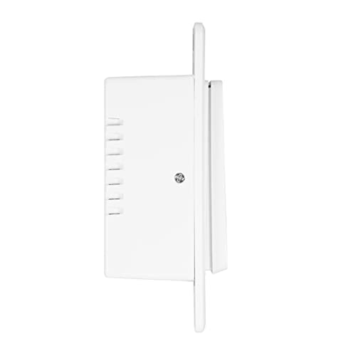 Luvoni Smart Wifi Wall Light Switch, 3-Way/Single Pole Digital Switch With Led Indicator Light, Voice Control Compatible, Needs Neutral Wire, No Hub Required, Screwless Wall Plate Included, By Maxxima #TOP7