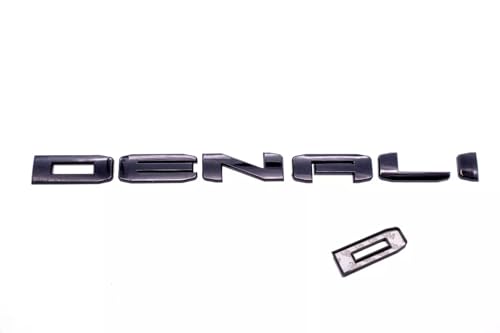 Image of 4Pcs Set 19-23 Denali DENALIHD Sierra Emblems 3D Letters Badges NAMEPLATE Stickers Decal Replacement for Sierra 1500 2500HD 3500HD Denali HD 23400374 (Overlay Emblem Matte Black)