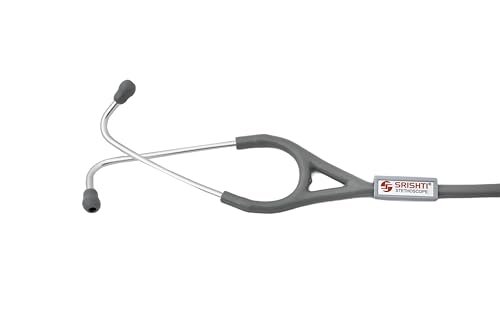 Image of THROB-SS|| VERSATILE ADULT AND PAEDIATRIC 2-SIDED CHEST PIECE|| ANODIZED ALUMINIUM HEADSET WITH COMFORTABLY ANGLED (Grey)