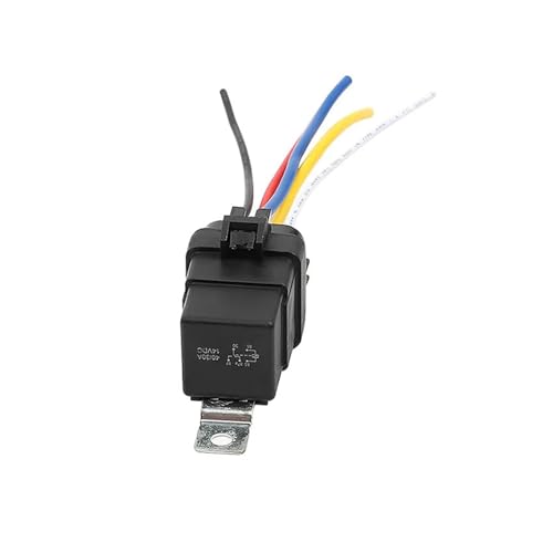Relé automotriz de 5 pines JD2912 SPDT de 12V y 40A impermeable con cable