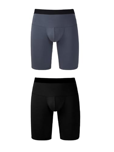 Men's Plus Size Sports Boxer Briefs Modal Underwear Anti-chafing, Elongated