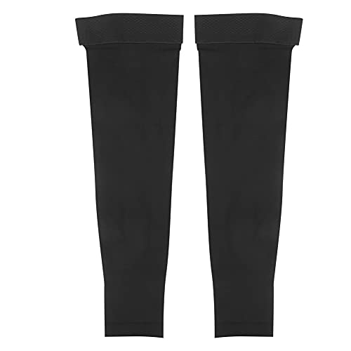 Meias elásticas, meias de compressão respiráveis ​​para a primavera(Meias de nove pontos (pretas), L