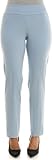 Zac & Rachel Women's Millennium Fabric - Slim Leg Pull-On Pant, Chambray, 12P