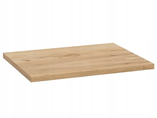 .Deftrans Blat pod umywalkę, 60 x 46 cm, dąb Craft Gold – laminowana płyta meblowa do mebli łazienkowych, szafki pod umywalkę, do łazienki