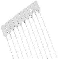 White Tamper Seals/Zip Ties for Fire Extinguisher and Fire Safety Qt 100