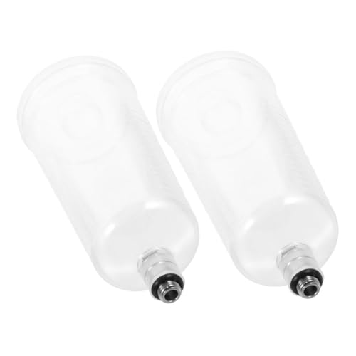 KONTONTY 2Pcs Plastic Airbrush Paint Cups Lightweight Portable Replacement Pigment Containers for Easy Handling Outdoor Use Versatile Paint Cup for Airbrush Machines