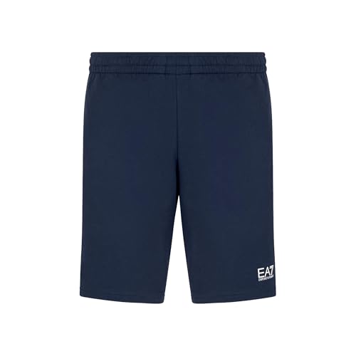 Image of EA7 Emporio Armani Core Identity Men's Bermuda Shorts, Black, Athletic Wear (UK, Alpha, XL, Regular, Regular, Black)
