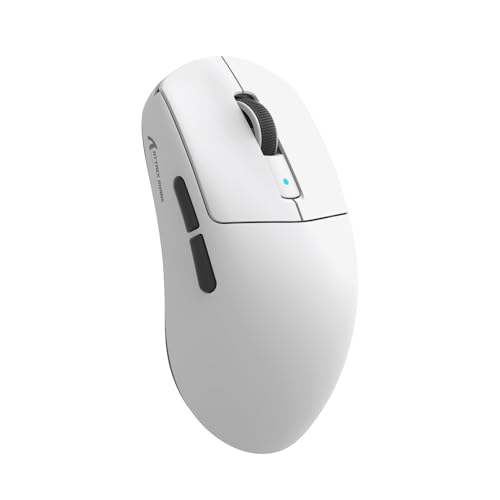 Image of Attack Shark R6 Wireless Gaming Mouse,38G Ultra-Lightweight Trip-Mode 2.4G /USB-C /Bluetooth Mouse Gaming with PAW3950MAX Sensor,42000 DPI,50G Accelerated Speed for PC /Laptop /Mac PC /Laptop /Mac -White