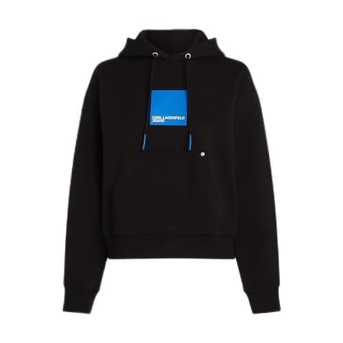 Karl Lagerfeld Jeans, Damen, Box Logo Hoodie, Normale Passform