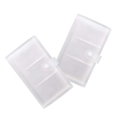 LALAFINA 2Pcs Transparent Photo Card Album Multi Functional Commemorative Holder for Cards for Collecting Memories and Organizing Photographs for Events and Keepsakes