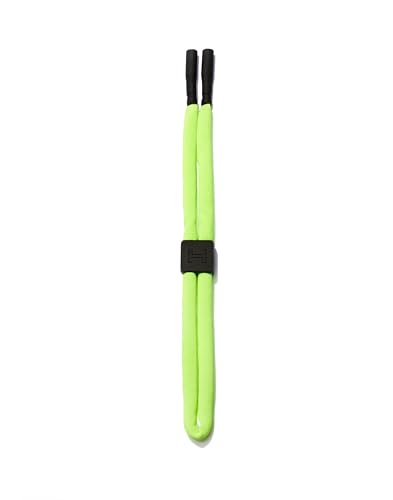 HAWKERS Cordón para Gafas Flotante, Diseñado para Practicar Cualquier Deporte Acuático, Enganches de Seguridad Engomados y Stopper Ajustable, Sujeción Extrema, Verde Amarillo