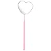 minkissy Lash Extension Supplies Lash Mirror, Love Heart Shape Eyelash Mirror Stainless Steel Pink Handheld Mirror for Women Girls Pink Lash Technician Supplies