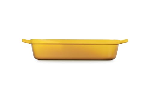 Image of Le Creuset Enameled Cast Iron Rectangular Roaster, 5.25 qt., Nectar | 5.25 qt. (9.8 inch x 13 inch)