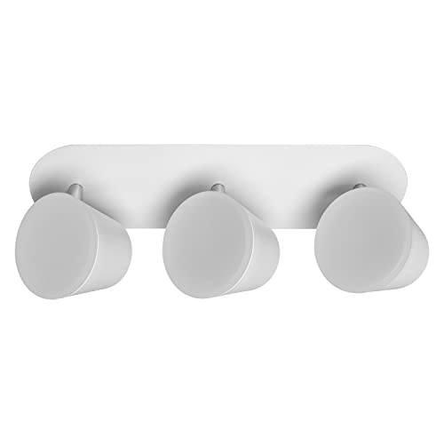 LEDVANCE Applique et plafonnier LED avec 3 spots pour la salle de bain en aluminium de haute...