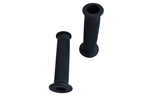 Caoutchouc Noir Moto Poignées Poignées pour 22mm 7/8  Guidon - Haute Qualité - Paire