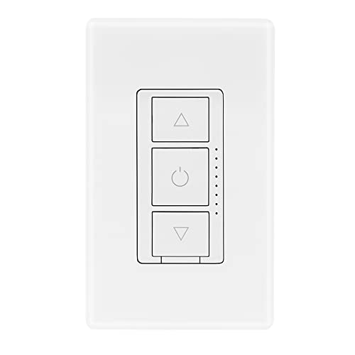 Luvoni Wifi Smart Dimmer Switch, 3-Way/Single Pole Electrical Light Switch, 3 Button, 300 Watt Max, Led Compatible, Screwless Wall Plate Included, Compatible With Alexa And Google Assistant #TOP11