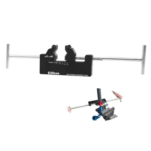 CIFITCOO AN Hose Assembly Tool AN Fittings Installation Tool Universal 3AN-20AN Hose Installation Wrench Labor-Saving No-Scratch Fuel Line Install Tool Heavy-Duty Steel Construction
